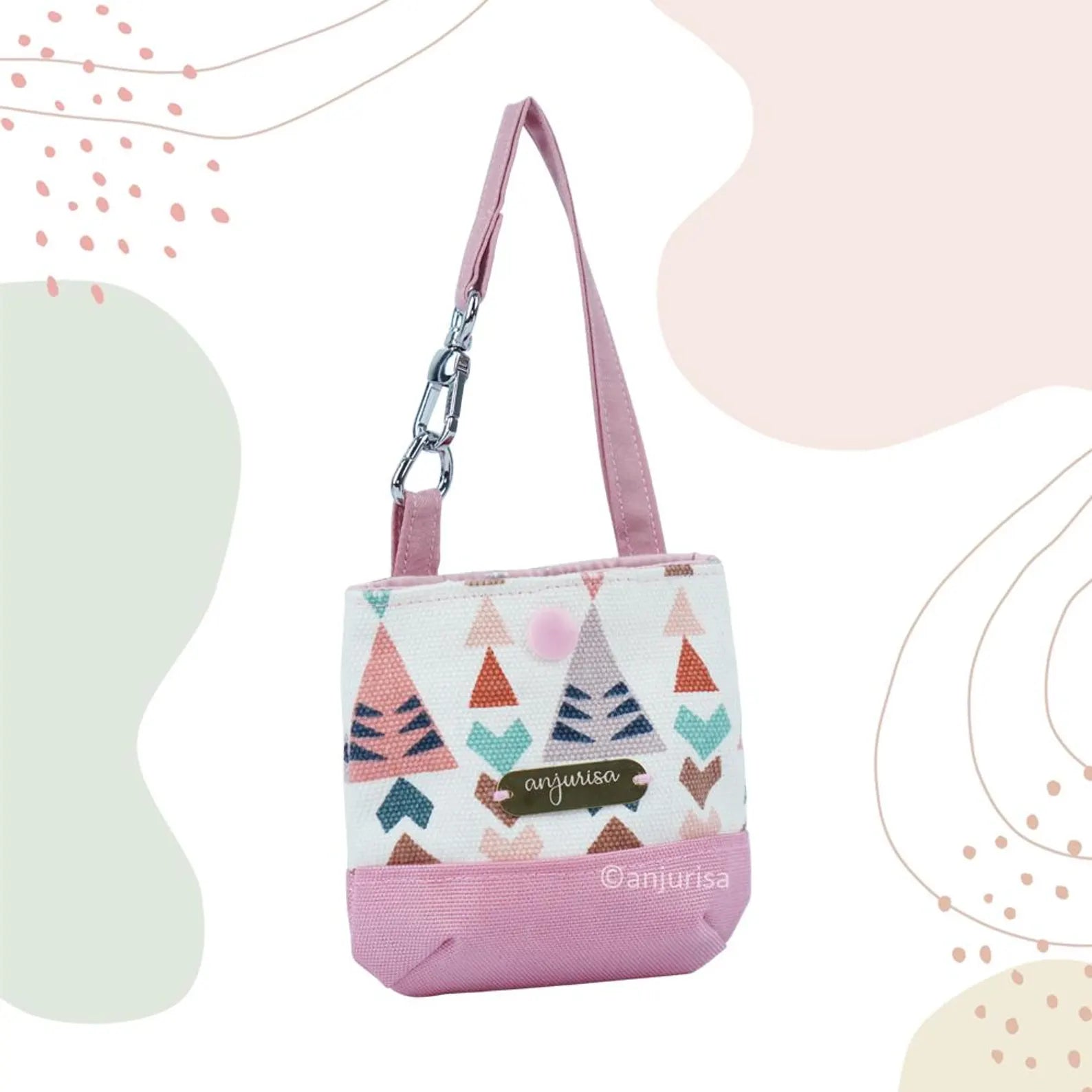 Totie Pouch Sewing Pattern: Mini Tote Keychain, Beginner-Friendly (PDF)