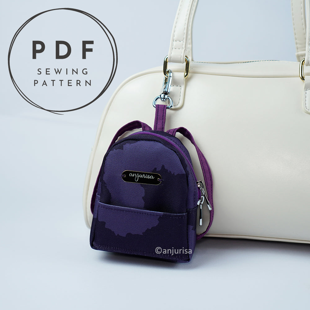 Becky Pouch Mini Backpack Sewing Pattern – 3 Sizes PDF