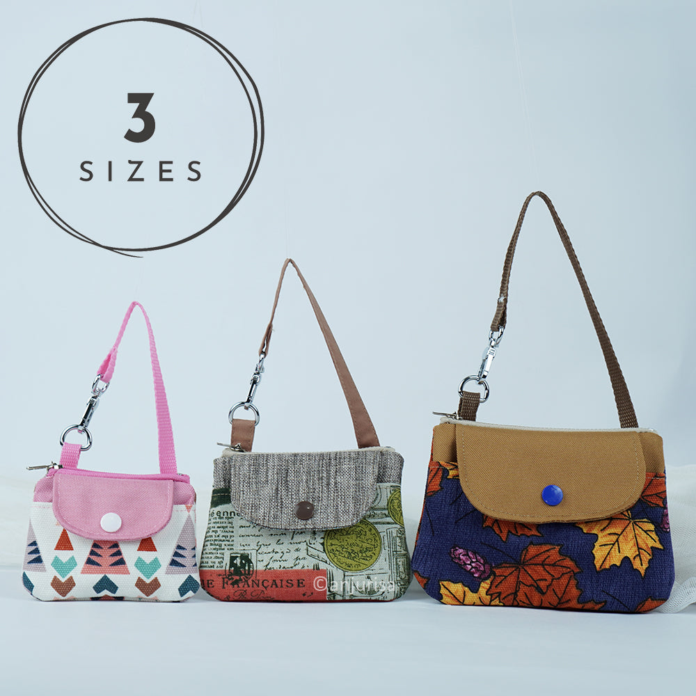 Camia Pouch PDF Sewing Pattern, Easy Everyday Organizer with Front Pocket