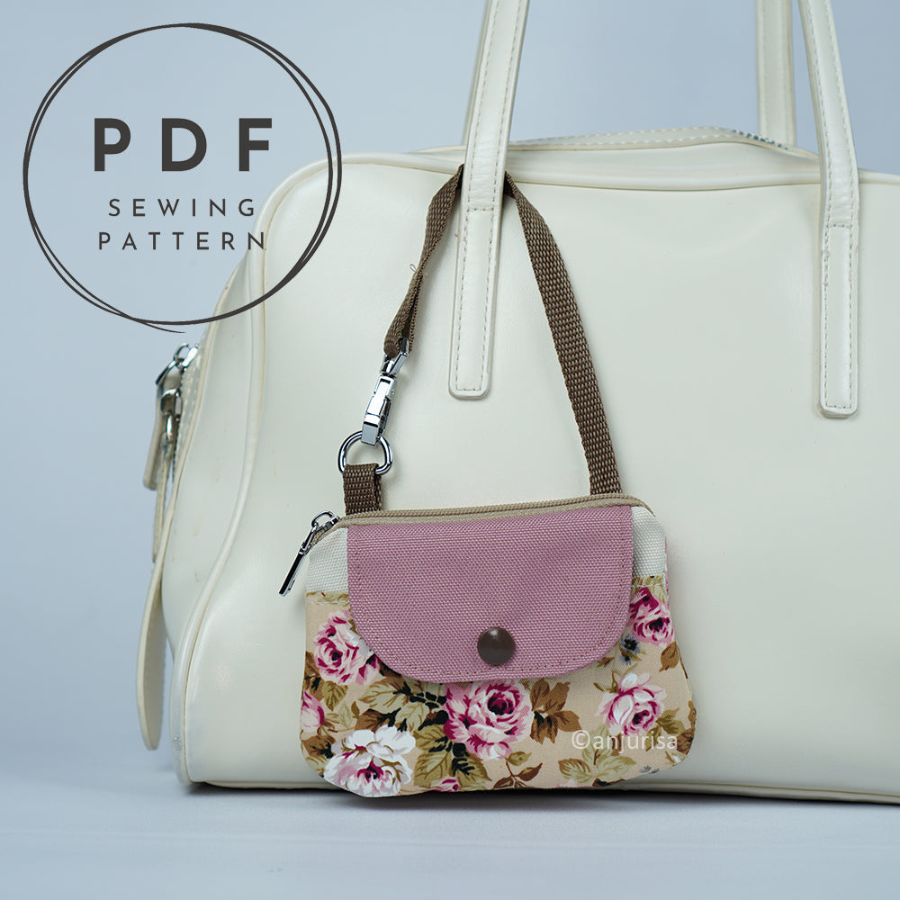 Camia Pouch PDF Sewing Pattern, Easy Everyday Organizer with Front Pocket