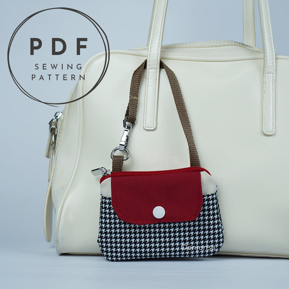 Camia Pouch PDF Sewing Pattern, Easy Everyday Organizer with Front Pocket