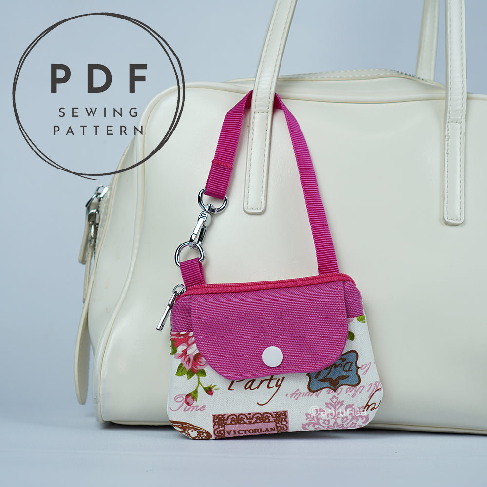 Camia Pouch PDF Sewing Pattern, Easy Everyday Organizer with Front Pocket