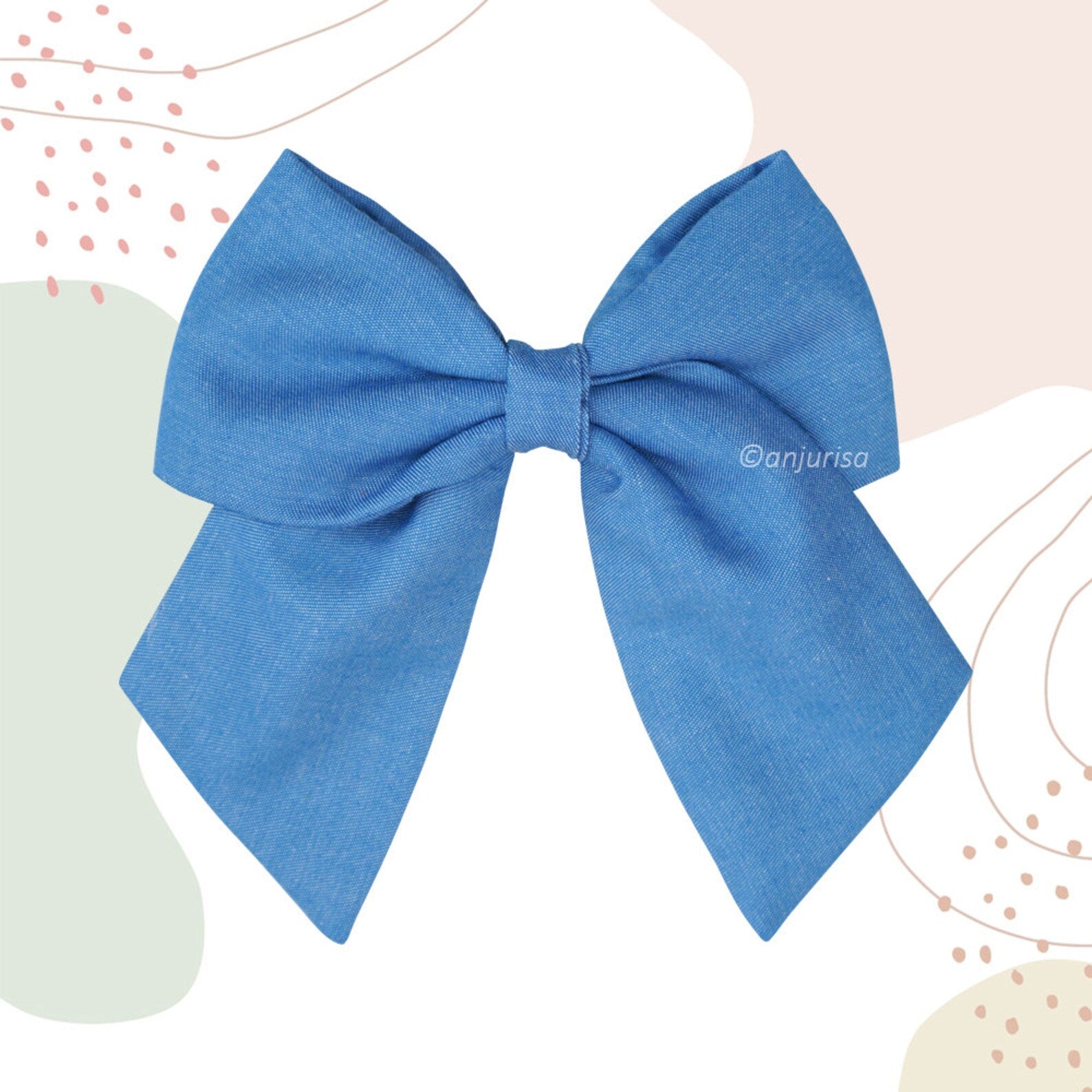 Sailor Bow Sewing Pattern: DIY Hair Bow Template (PDF Download)