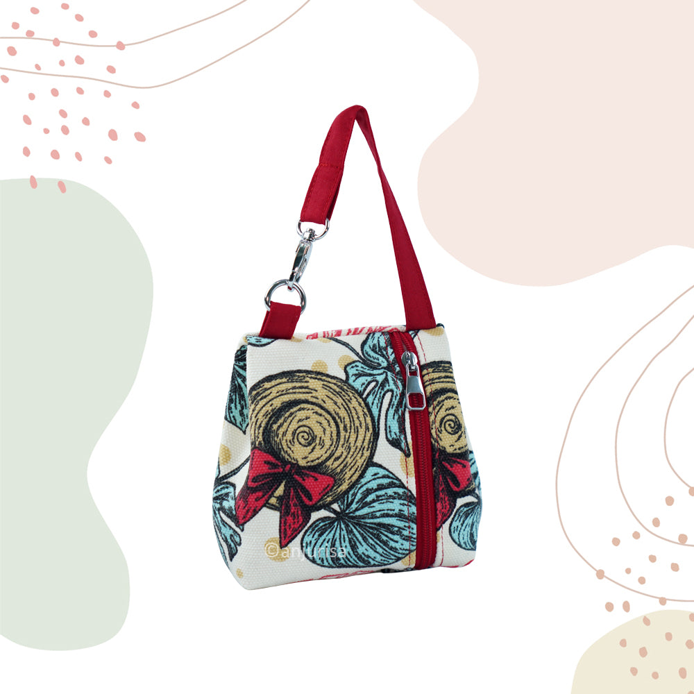 Kinan Pouch Sewing Pattern: Zipper Pouch / Mini Handbag Style (Beginner Friendly, 3 Sizes)