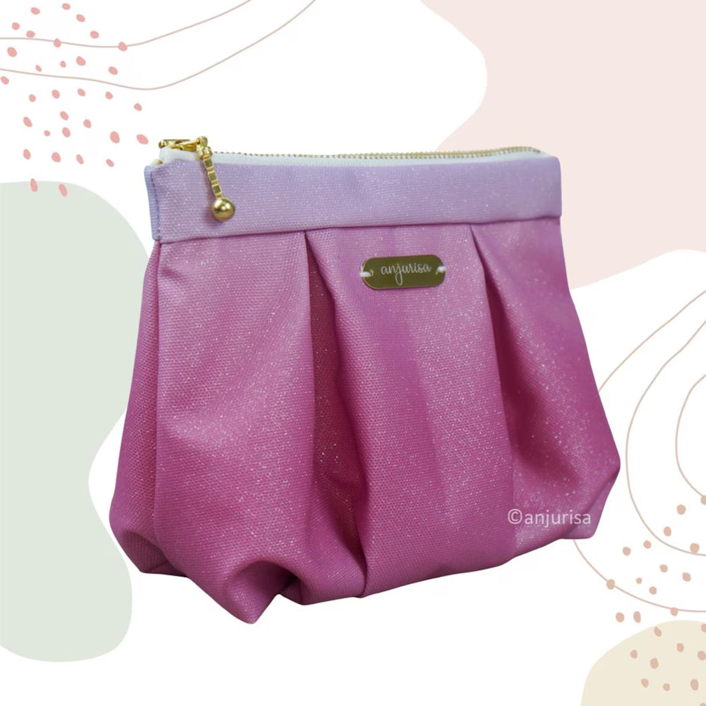 Ruchelle Pouch Sewing Pattern: Structured Pleated Design (PDF Pattern)