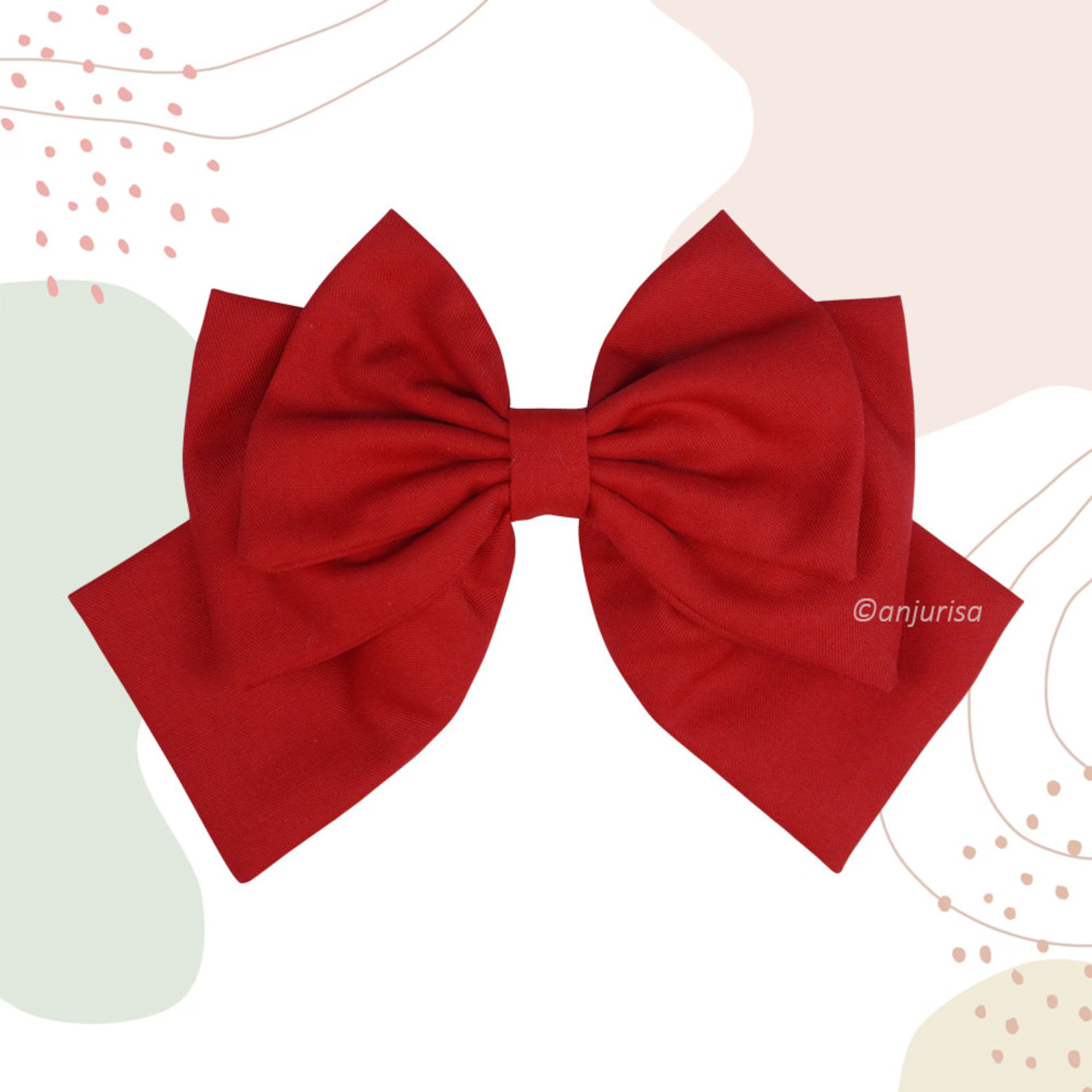 Triace Bow Sewing Pattern - Multi-Layered DIY Bows Template (PDF Pattern)