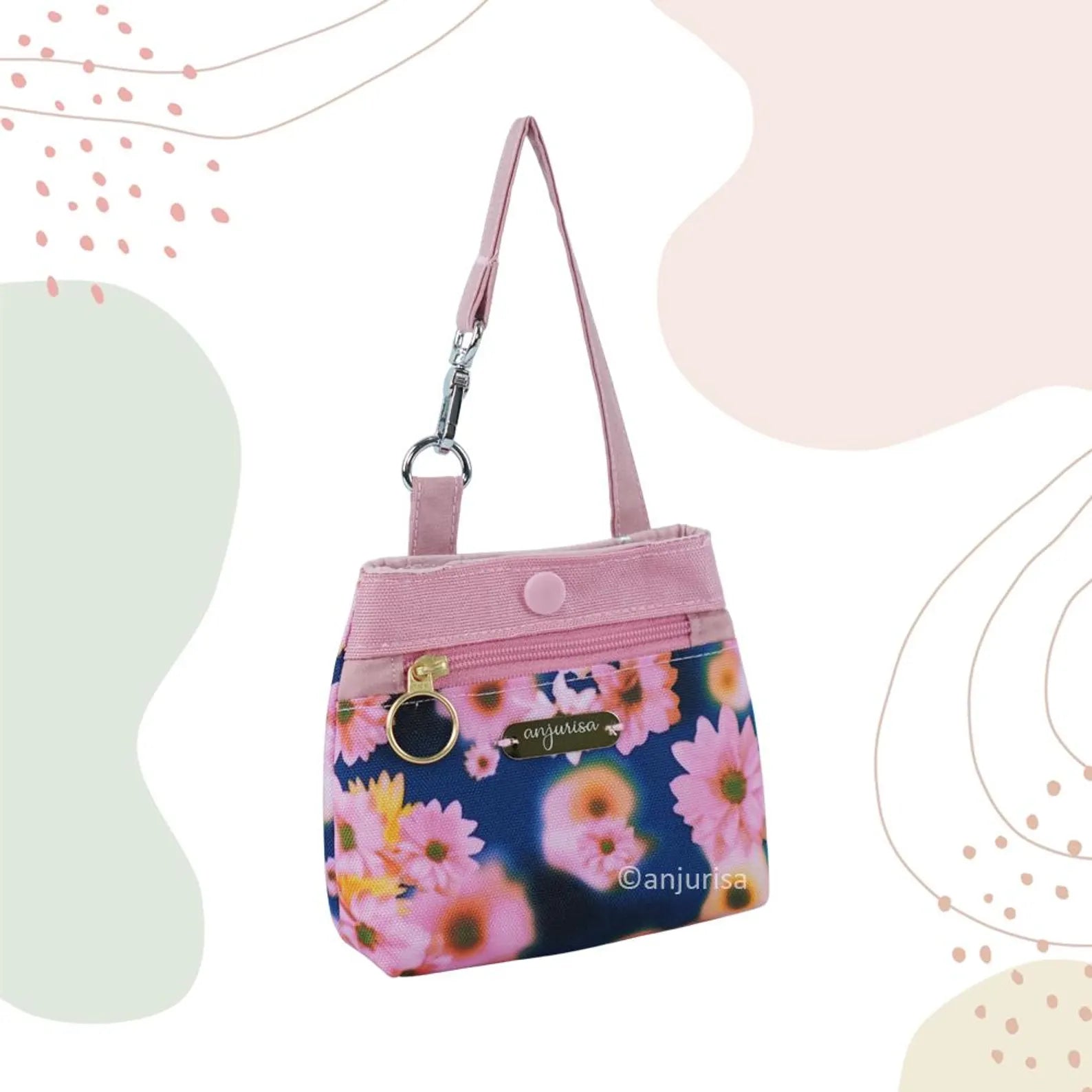 Poppy Pouch PDF Sewing Pattern | Zipper Pouch with Snap Pocket (Digital Download)