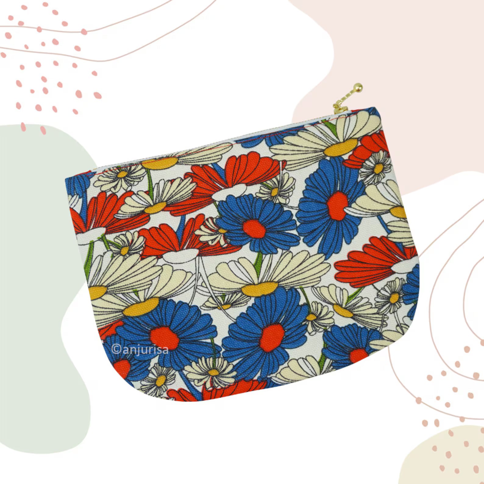 Elly Pouch Sewing Pattern - Beginner-Friendly DIY Pouch Template (PDF)