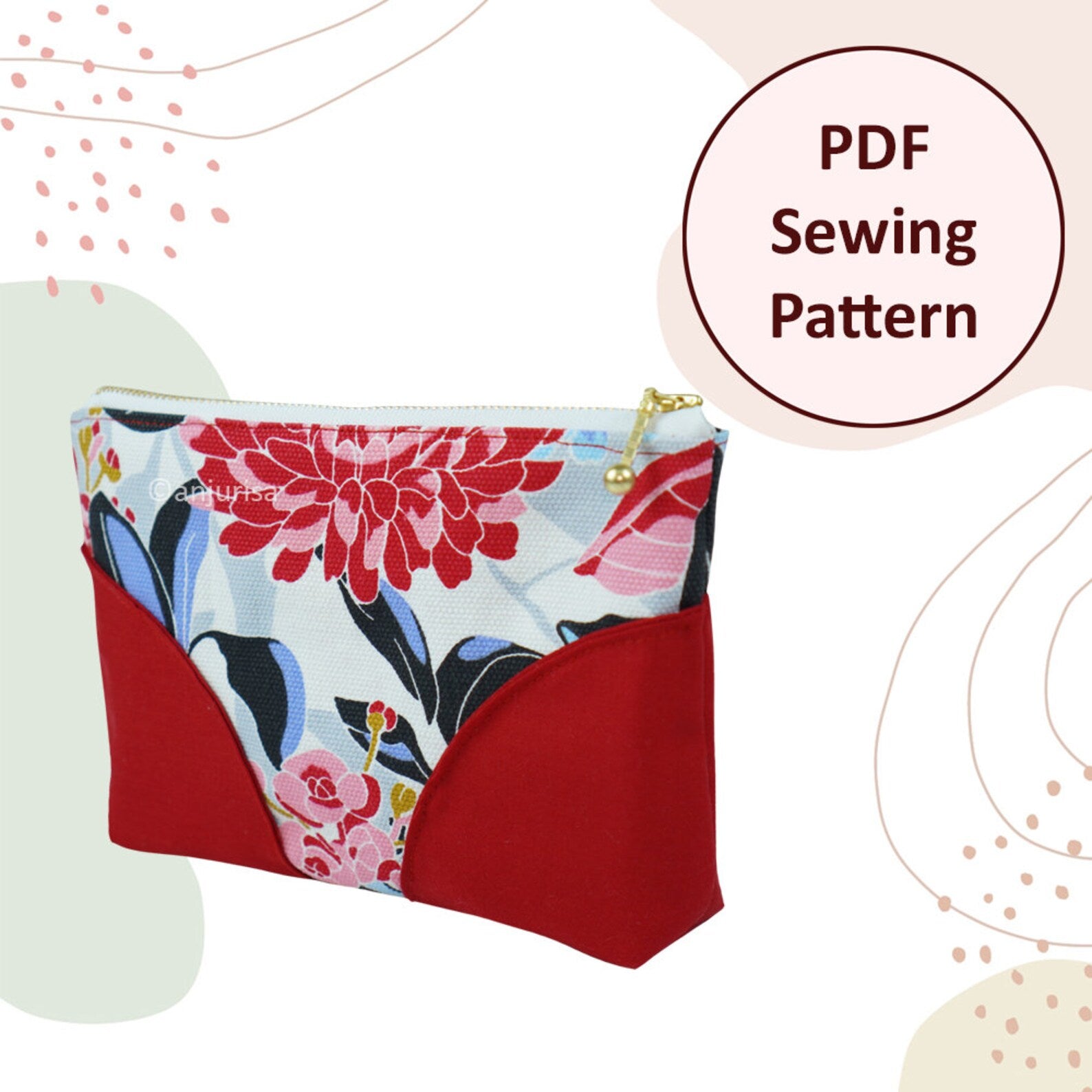 StandOut Pouch Sewing Pattern: Beginner-Friendly PDF Guide (5 Sizes)