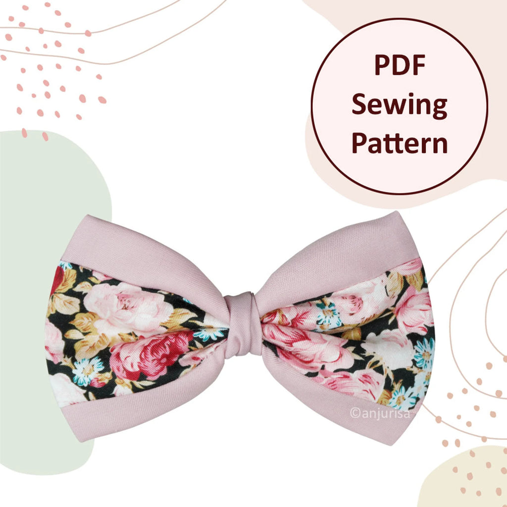 Aiden Bow PDF Sewing Pattern | Two-Tone Layered Design (Digital Download)