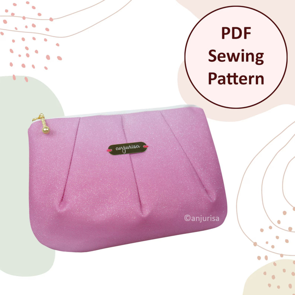Shellie Pouch Sewing Pattern: Beginner-Friendly PDF Guide (5 Sizes)