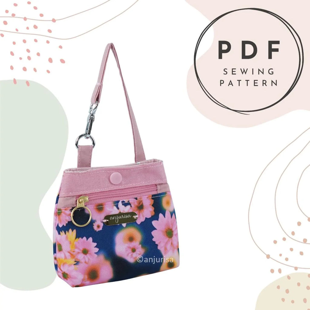 Poppy Pouch PDF Sewing Pattern | Zipper Pouch with Snap Pocket (Digital Download)