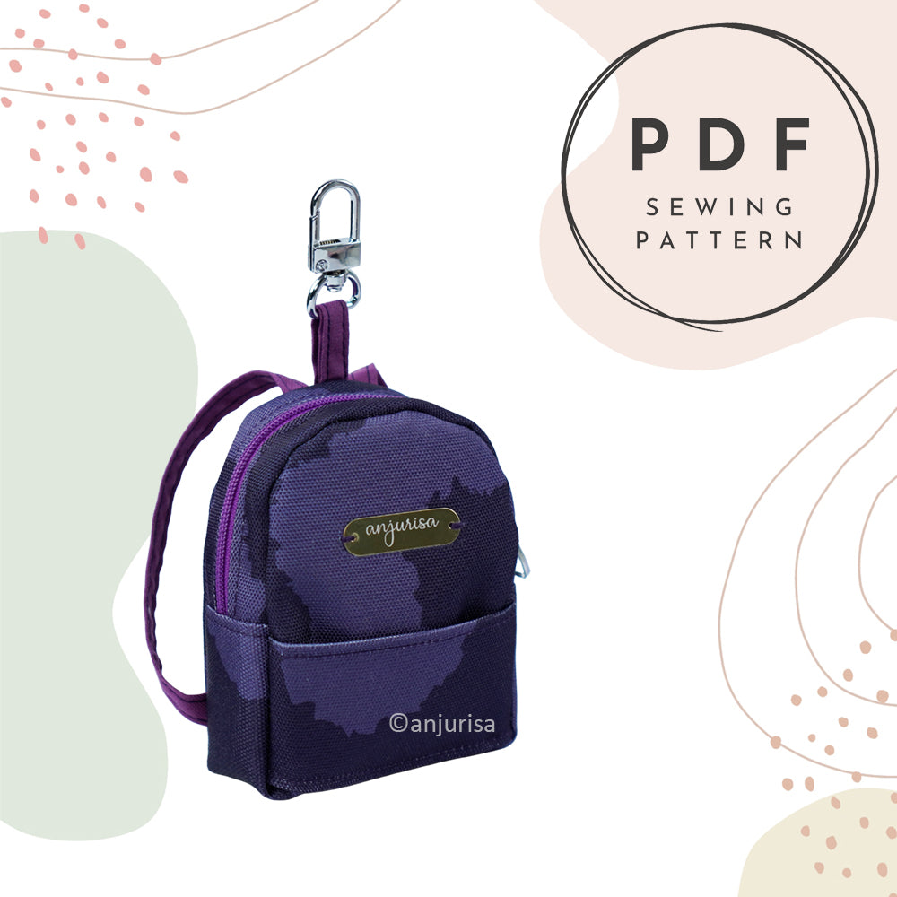 Becky Pouch Mini Backpack Sewing Pattern – 3 Sizes PDF