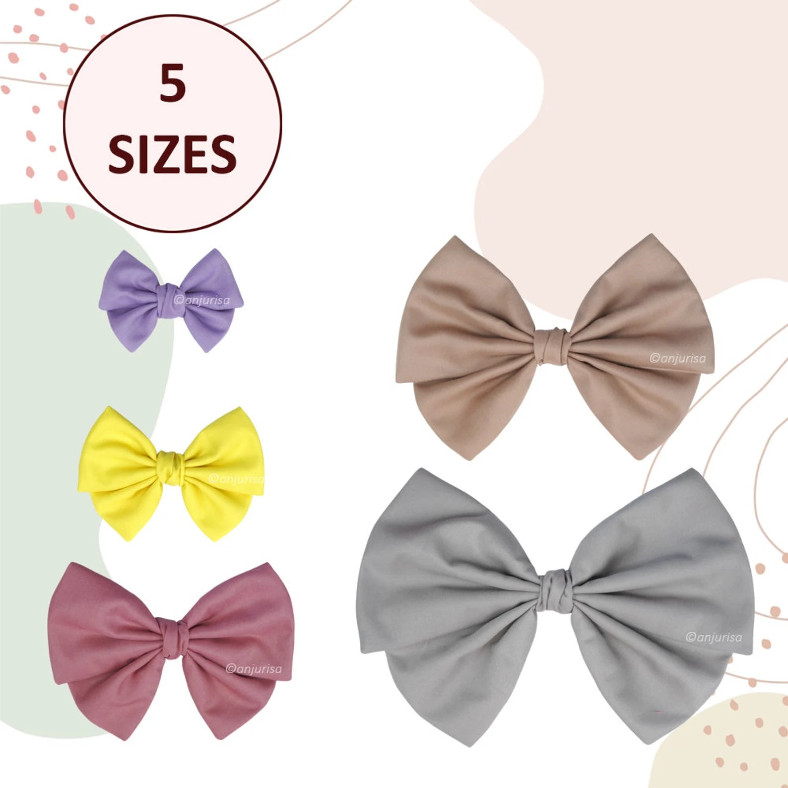 Dainty Bow Sewing Pattern: DIY Hair Accessory (PDF Pattern)