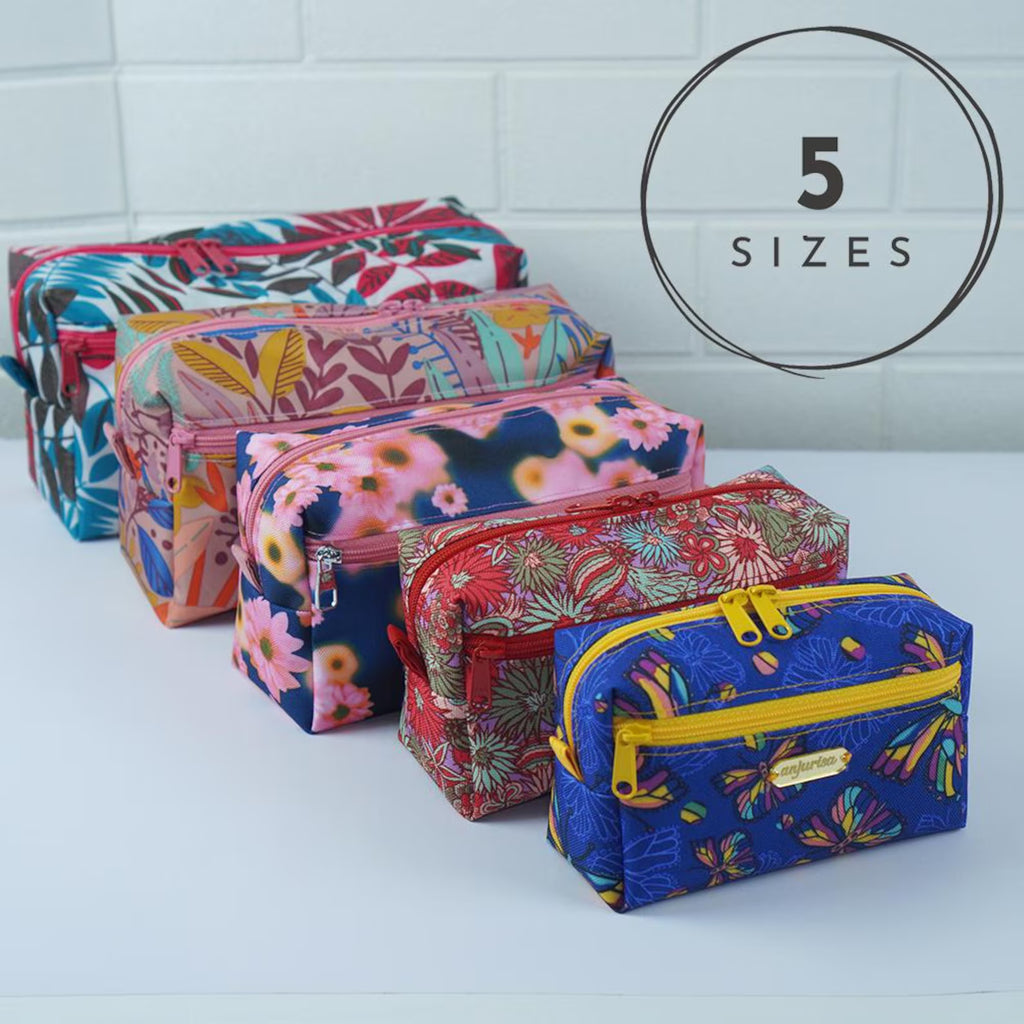 Gemi Boxy Pouch DIY Sewing Guide - Step-by-Step Templates for Boxy Dual-Zipper Pouches