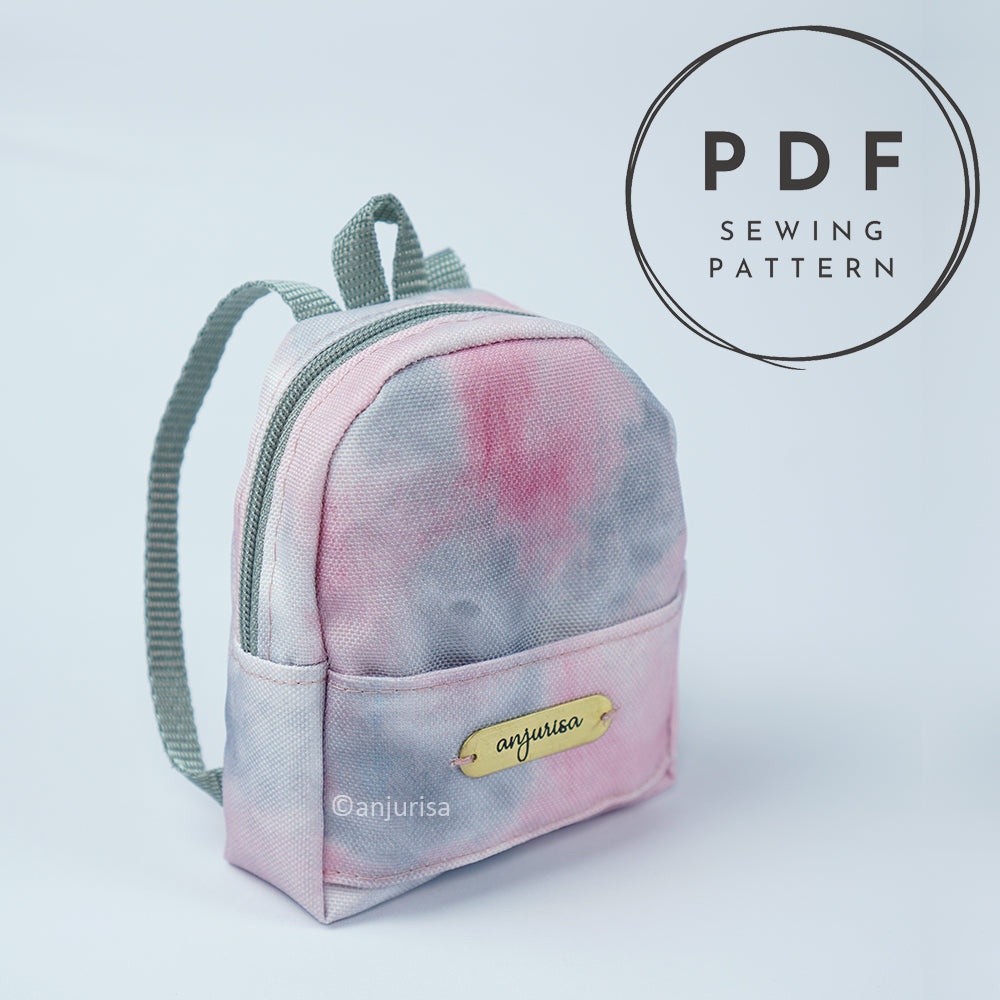Becky Pouch Mini Backpack Sewing Pattern – 3 Sizes PDF
