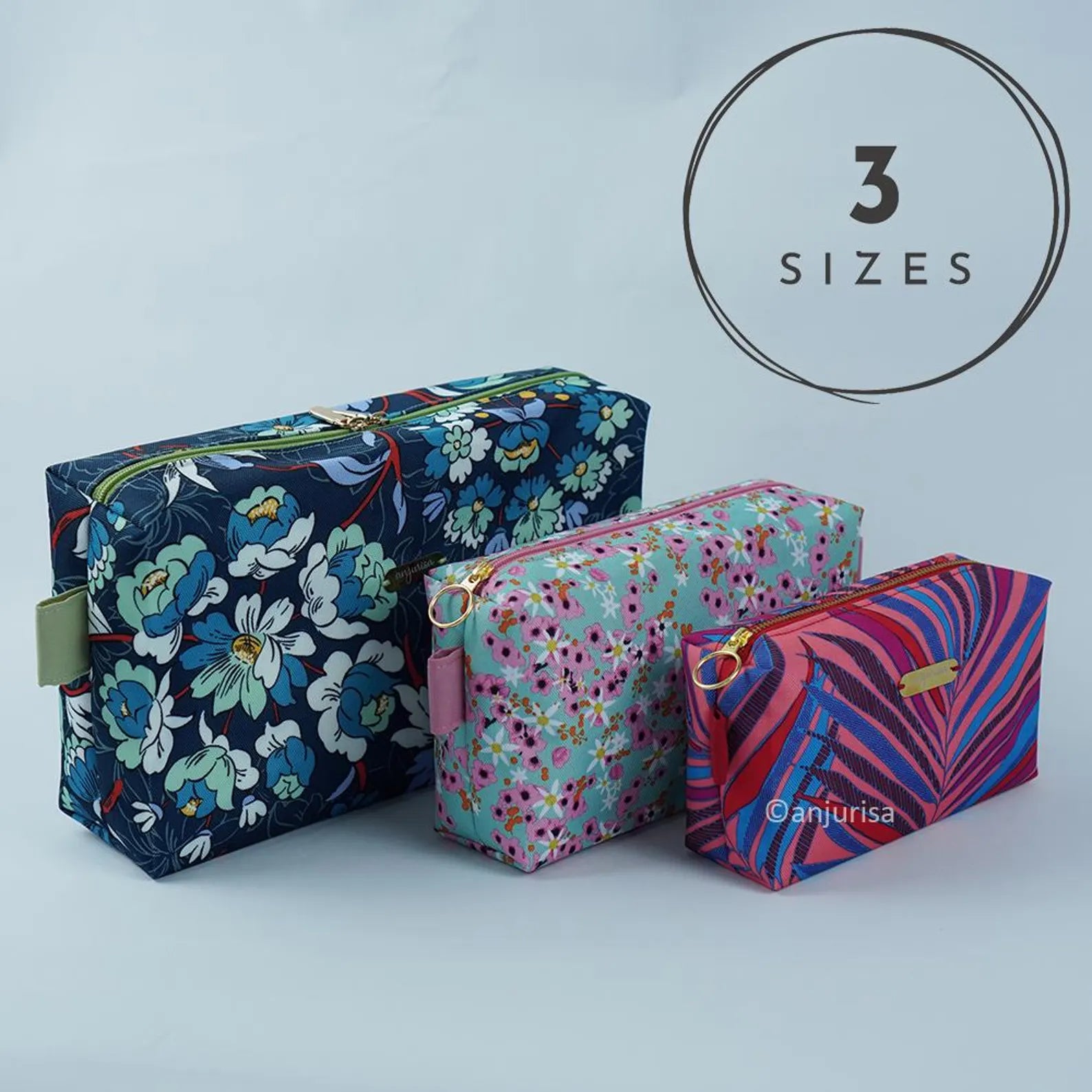 Lufi Boxy Pouch Sewing Pattern – DIY PDF Template with Zipper – Beginner Friendly