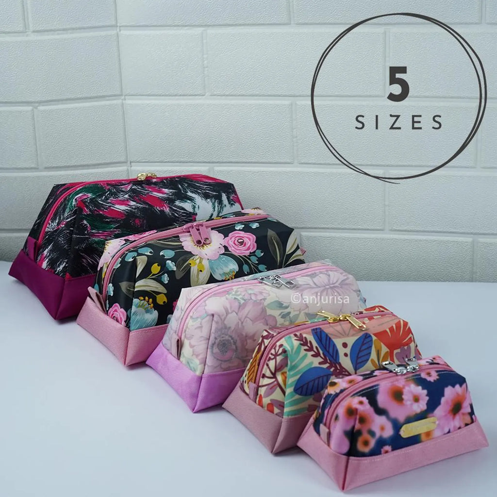 Zody Duo Pouch PDF Sewing Pattern - Make Your Own Two-Tone Trapezoid Pouch