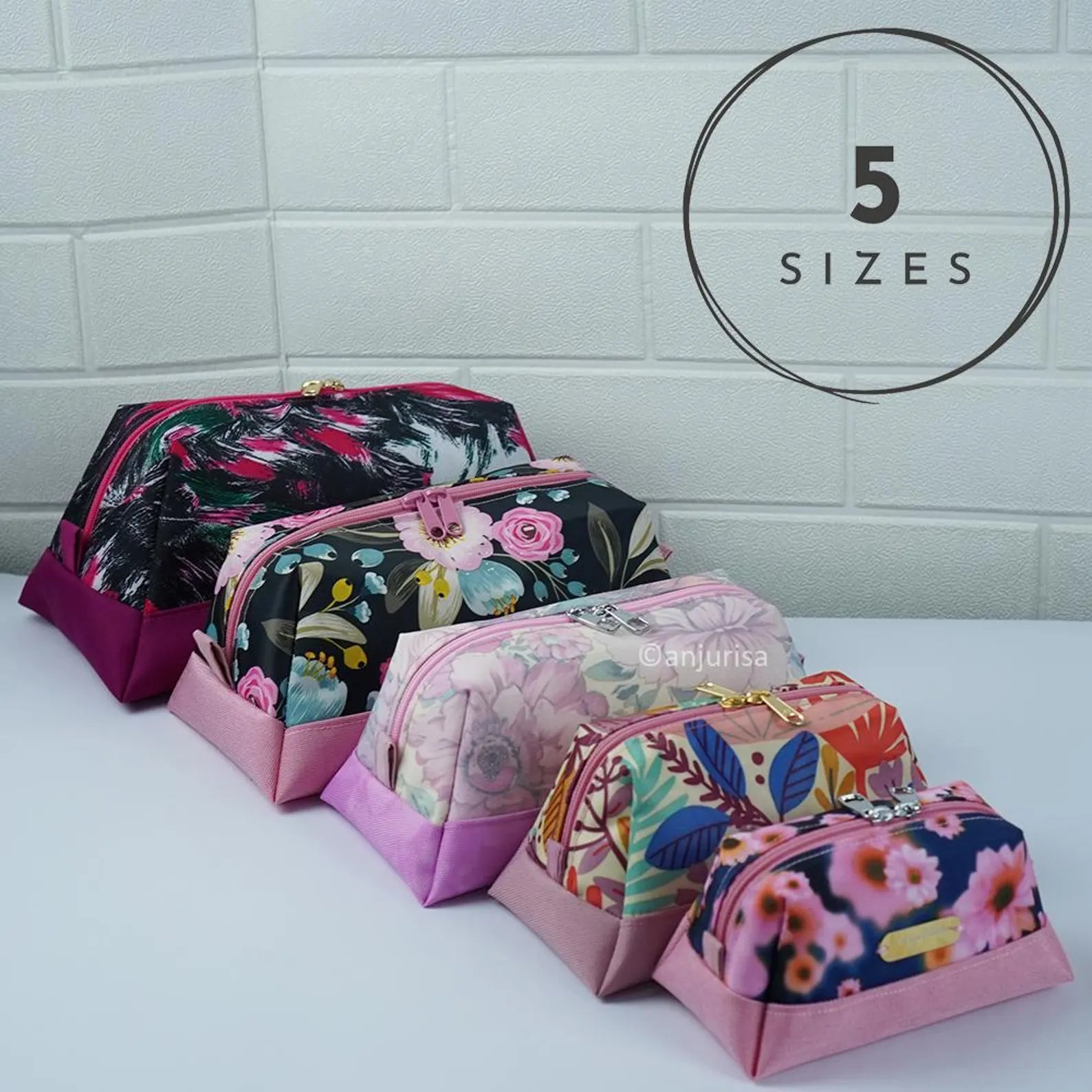 Zody Duo Pouch PDF Sewing Pattern - Make Your Own Two-Tone Trapezoid Pouch