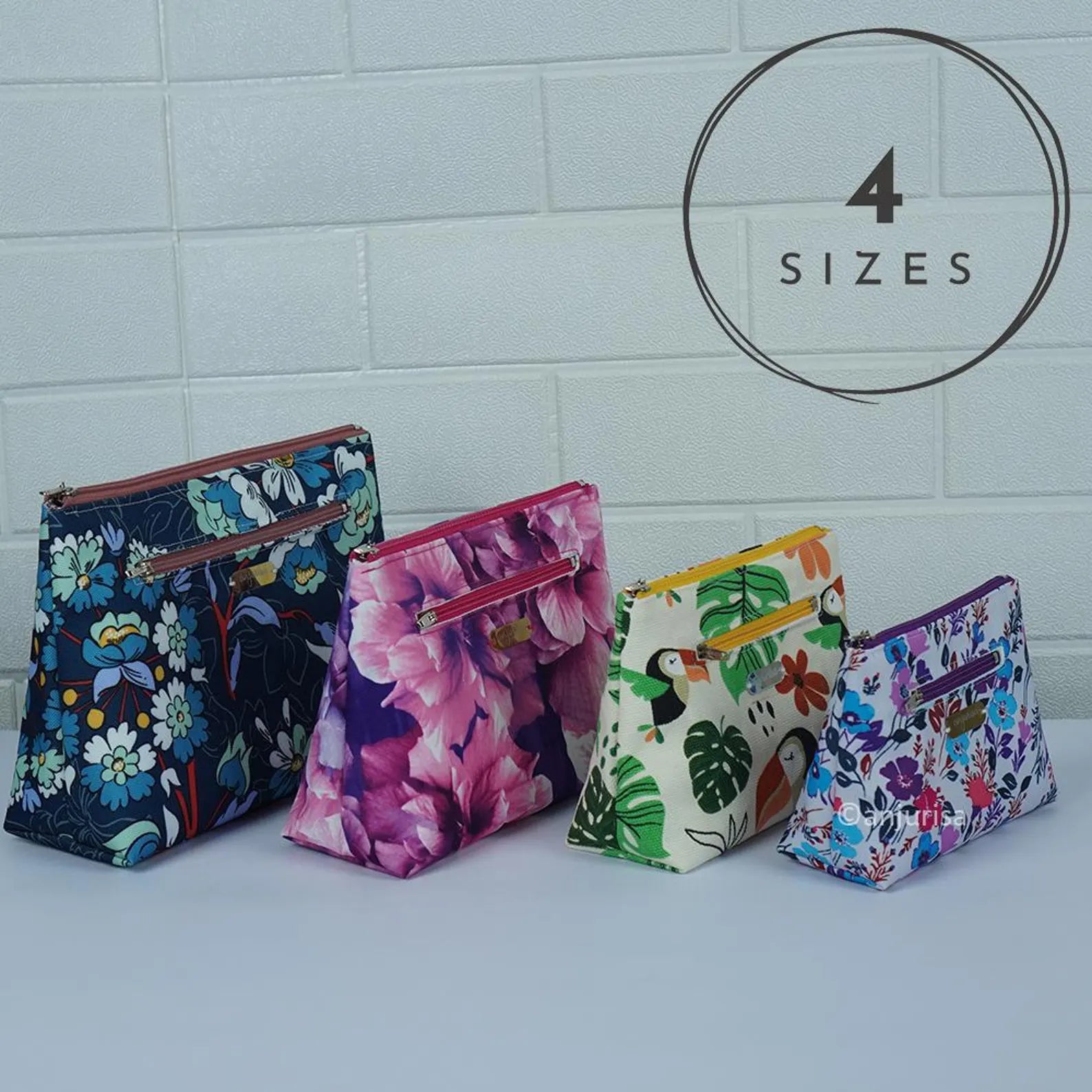 Twain Classic Pouch Sewing Pattern: Beginner-Friendly PDF Template (Mini to Large Sizes)