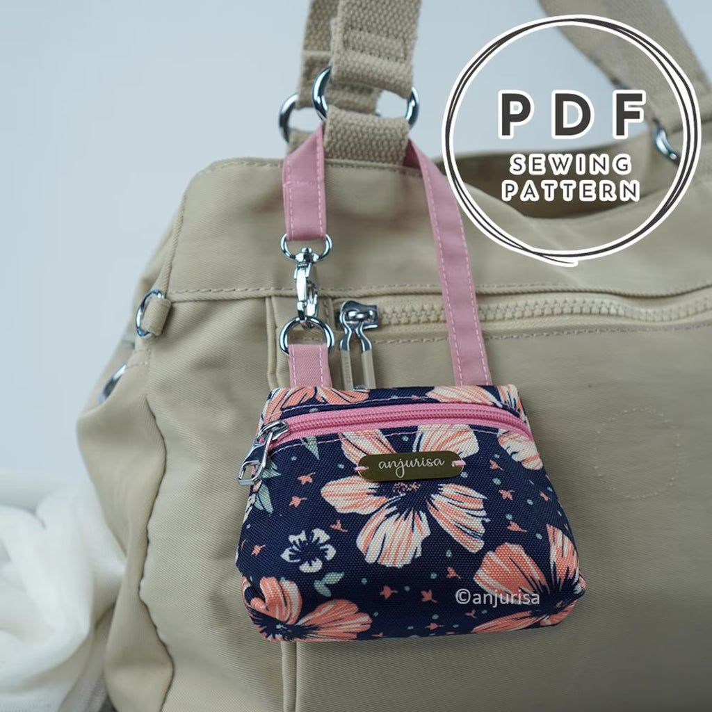 Lulu Pouch Sewing Pattern: Mini Handbag PDF Template (3 Sizes)