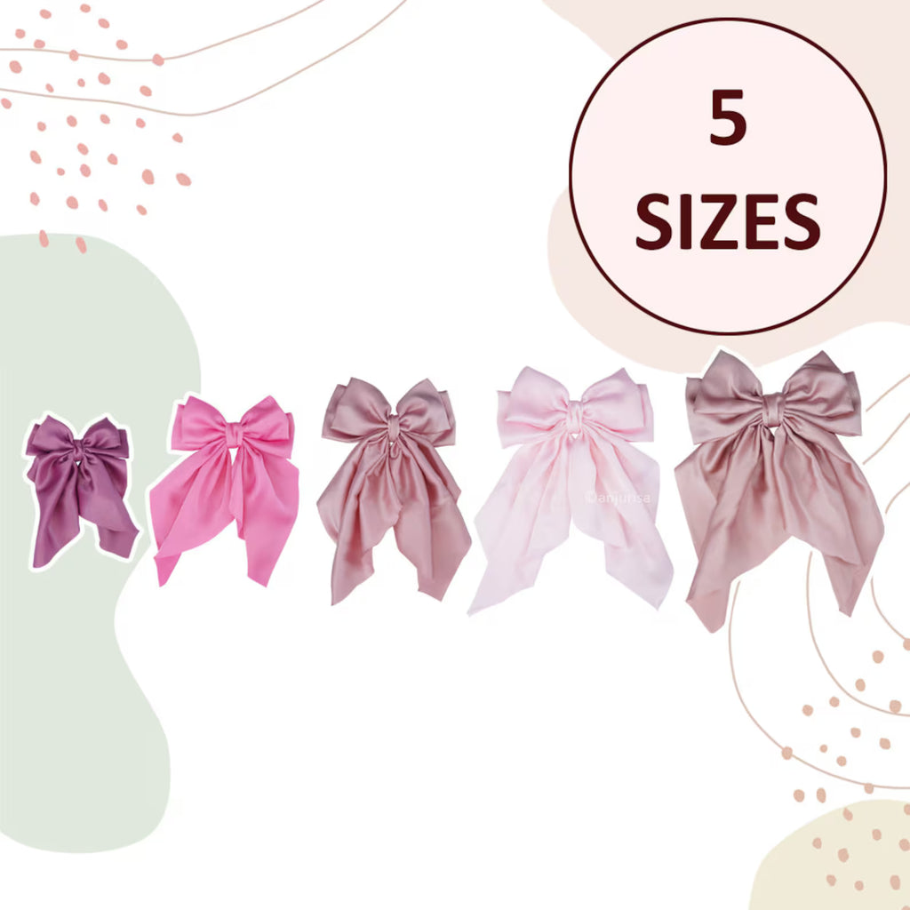 Dreamy Bow Sewing Pattern: Beginner-Friendly DIY Hair Bow Template (PDF Download, 5 Sizes)