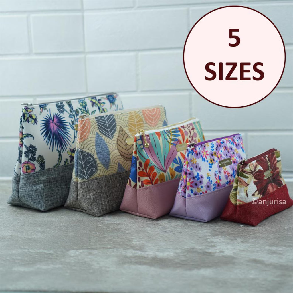 Classic Duo Pouch DIY Sewing Guide - Step-by-Step Templates for Handmade Small Pouches