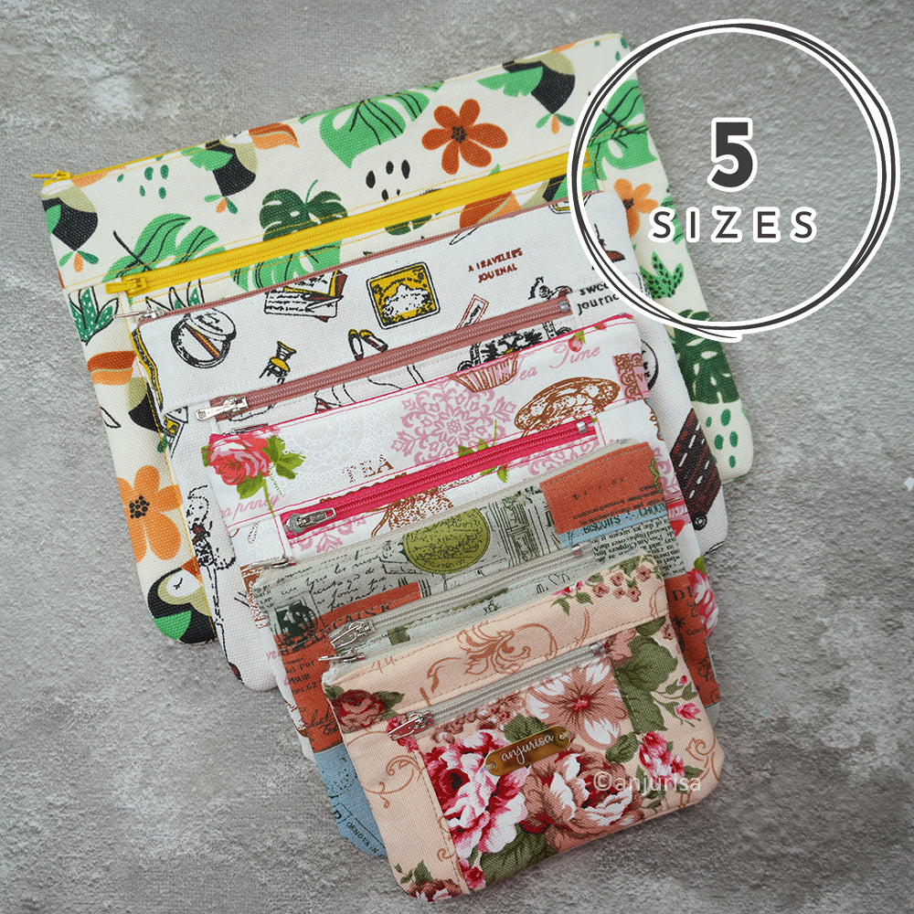Vienne Pouch Sewing Pattern: Beginner-Friendly PDF Template (5 Sizes)