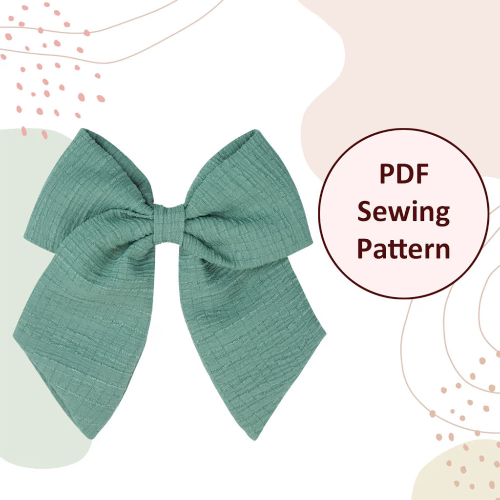 Sailor Bow Sewing Pattern: DIY Hair Bow Template (PDF Download)