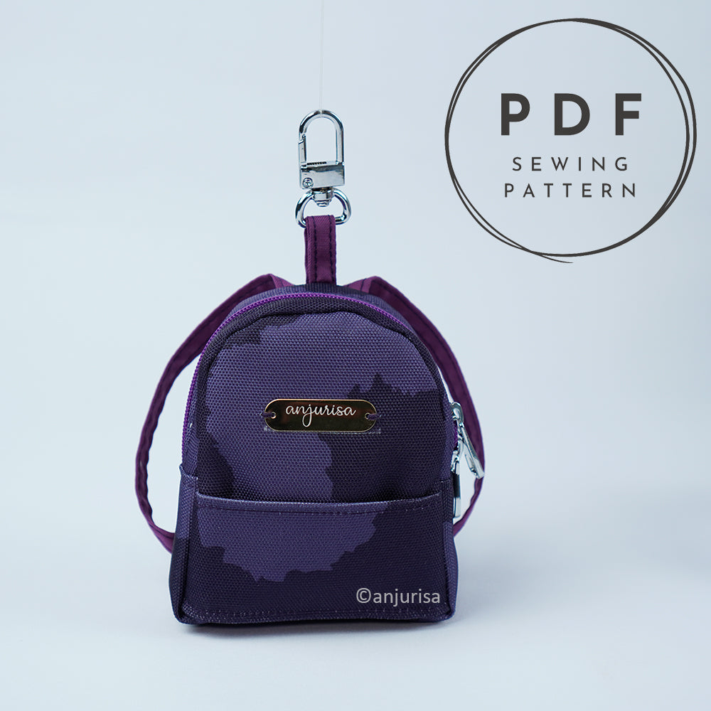 Becky Pouch Mini Backpack Sewing Pattern – 3 Sizes PDF