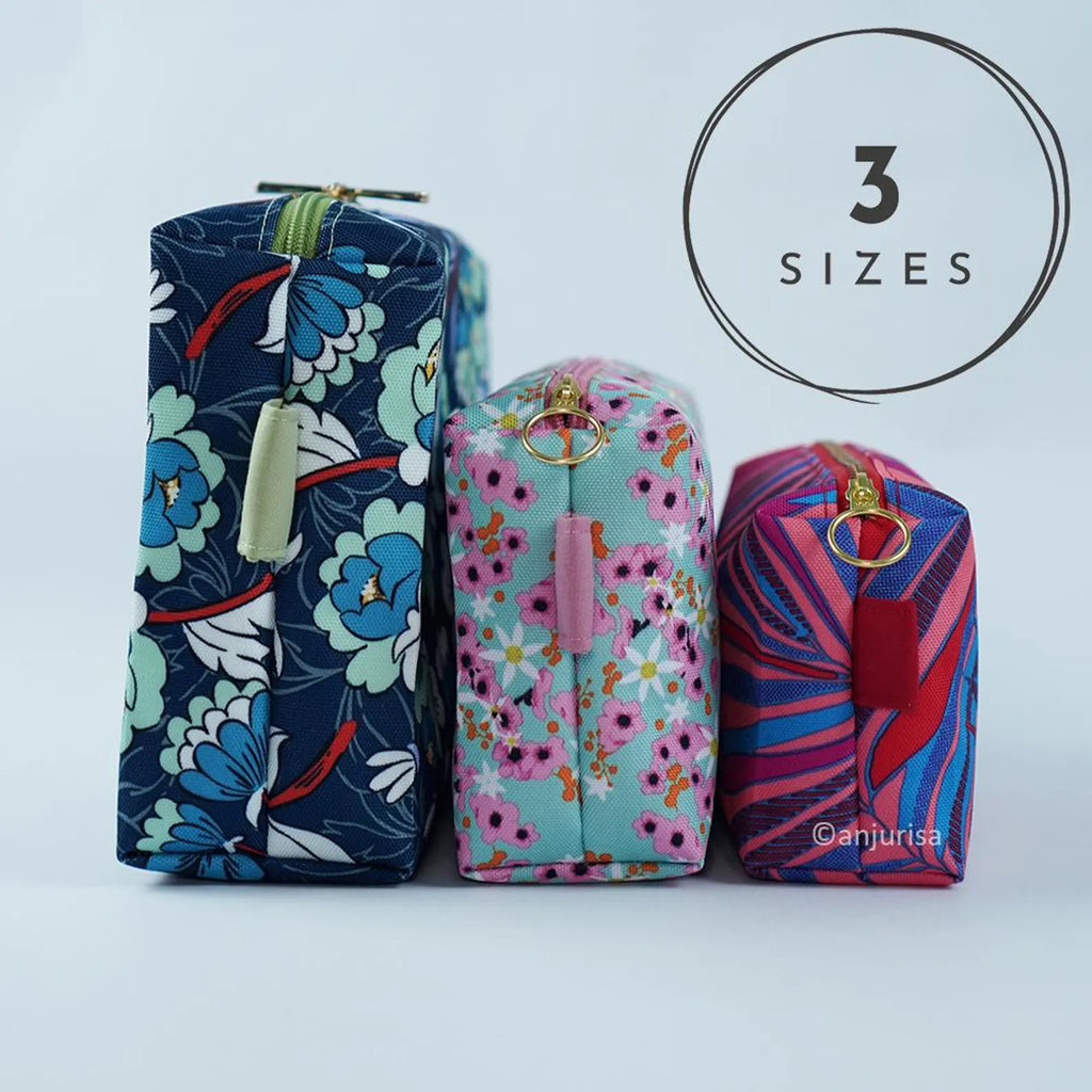 Lufi Boxy Pouch Sewing Pattern – DIY PDF Template with Zipper – Beginner Friendly
