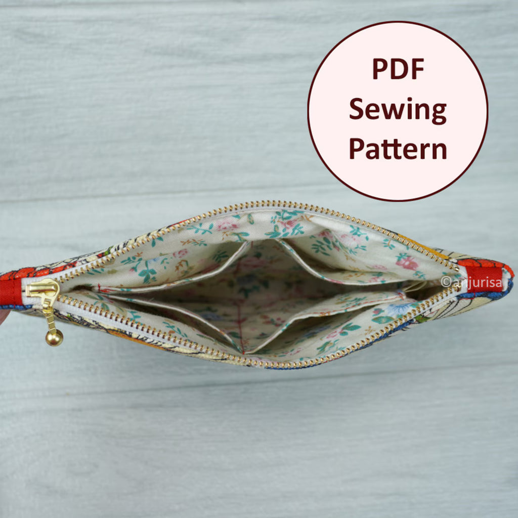 Elly Pouch Sewing Pattern - Beginner-Friendly DIY Pouch Template (PDF)