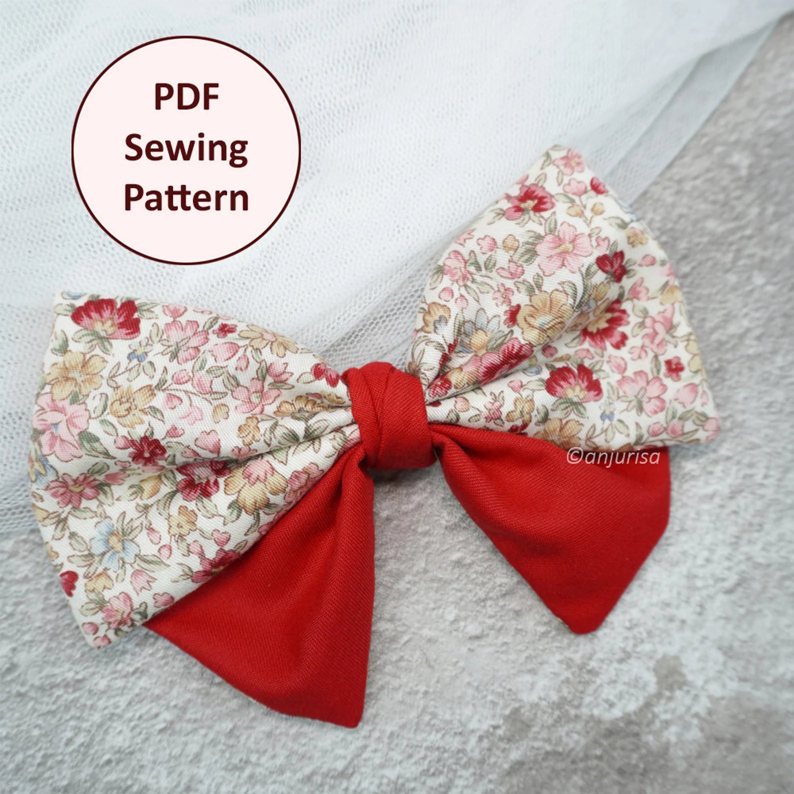 Dainty Bow Sewing Pattern: DIY Hair Accessory (PDF Pattern)