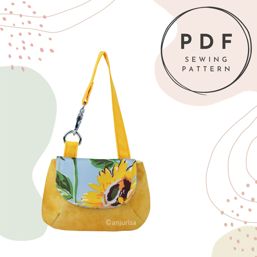 Mira Pouch Sewing Pattern: Keychain Mini Bag PDF Template
