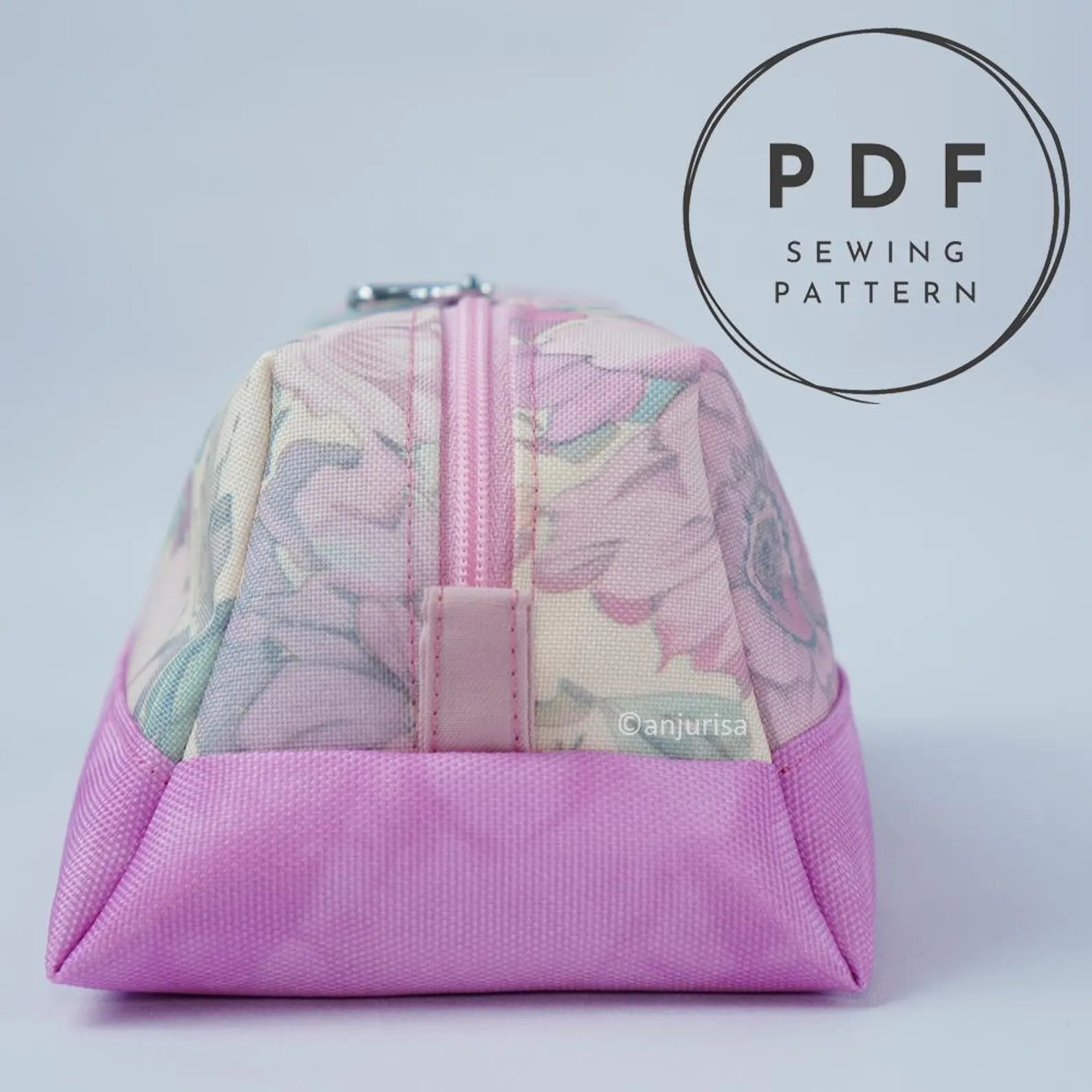 Zody Duo Pouch PDF Sewing Pattern - Make Your Own Two-Tone Trapezoid Pouch