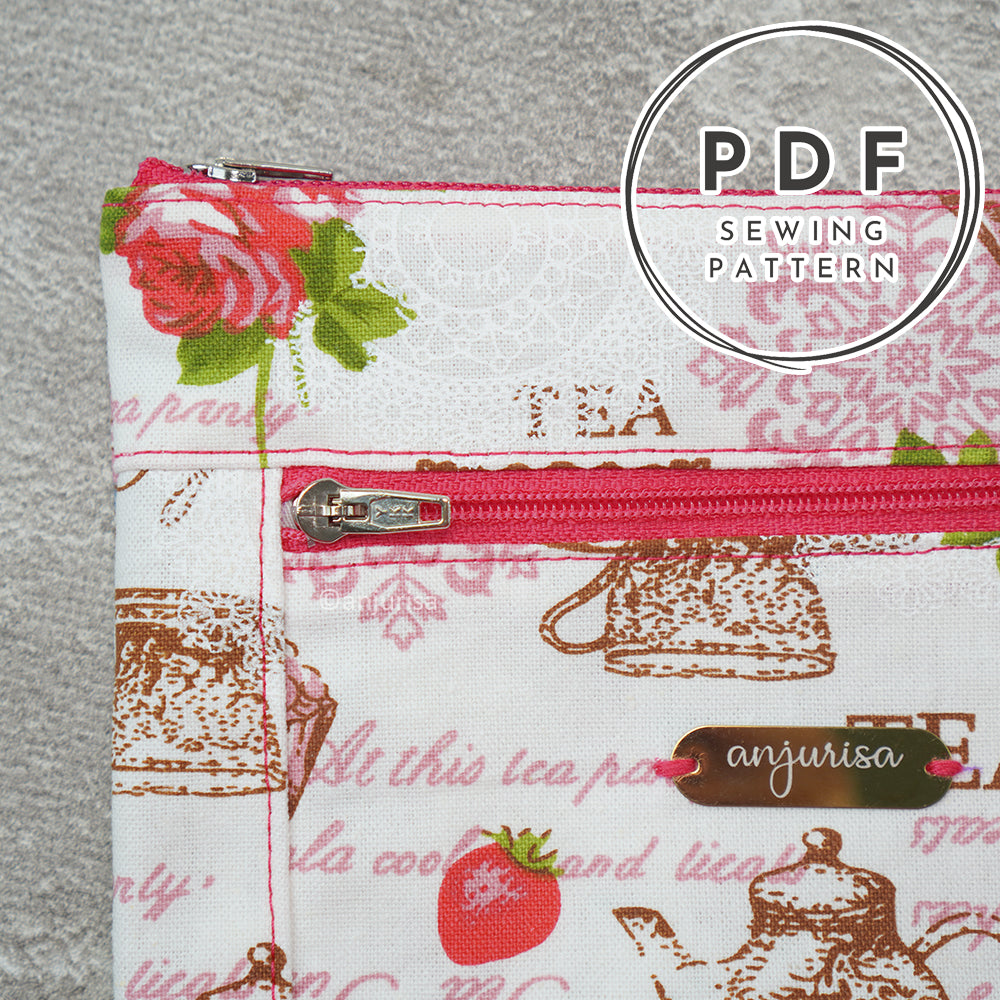 Vienne Pouch Sewing Pattern: Beginner-Friendly PDF Template (5 Sizes)