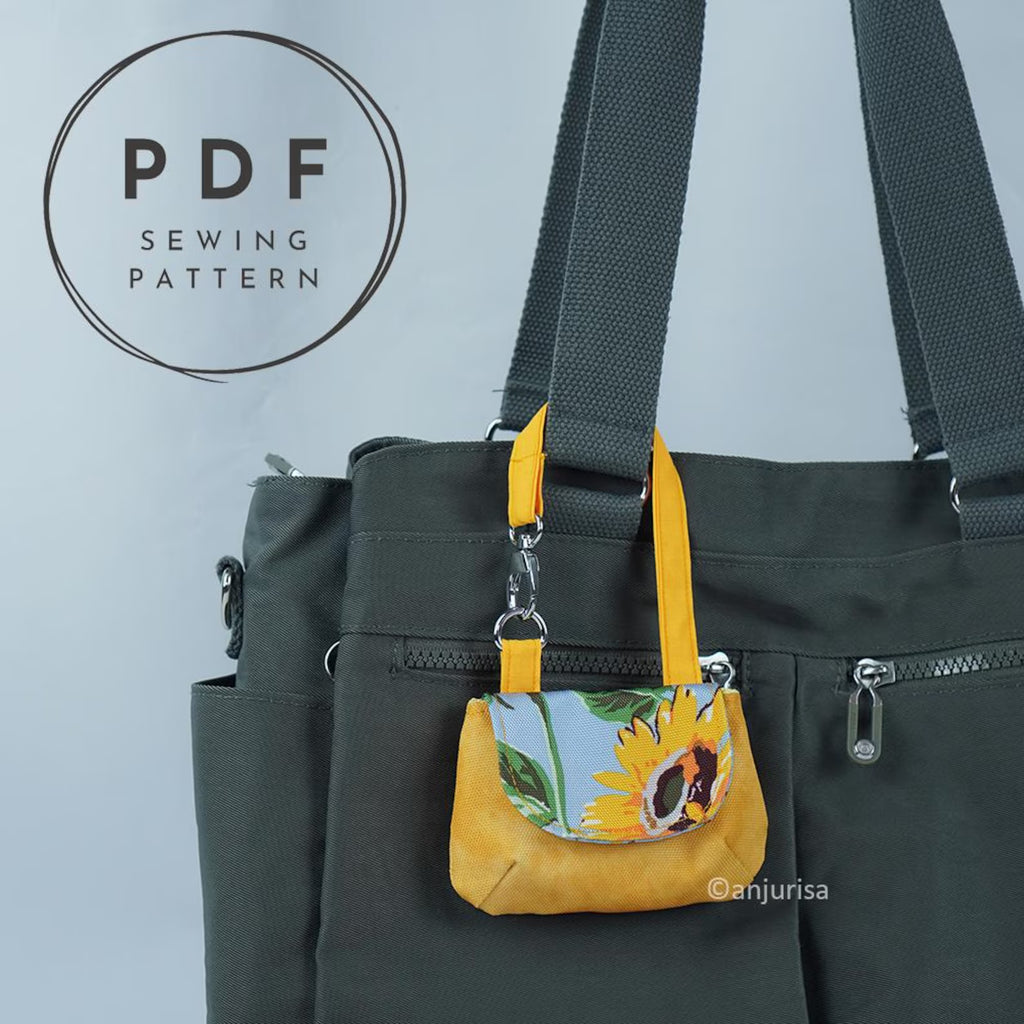 Mira Pouch Sewing Pattern: Keychain Mini Bag PDF Template