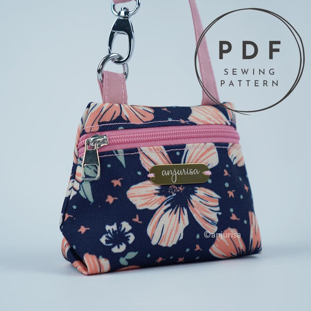 Lulu Pouch Sewing Pattern: Mini Handbag PDF Template (3 Sizes)