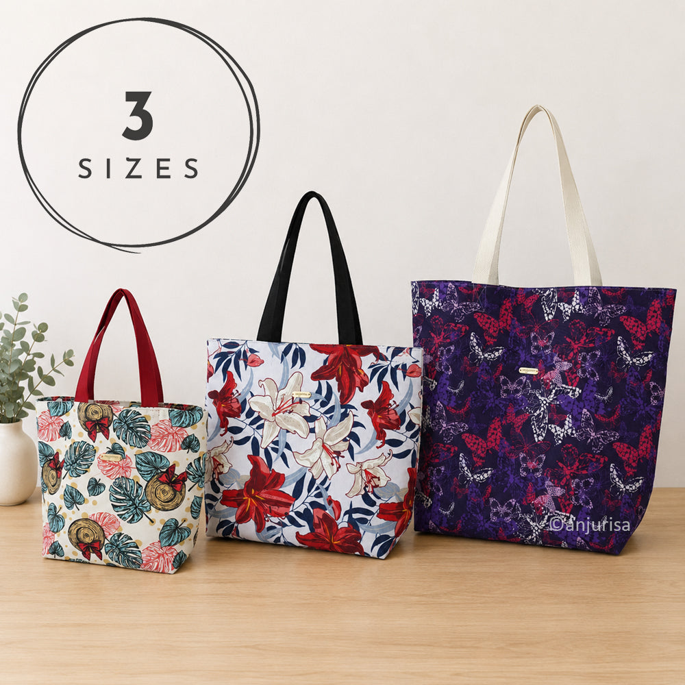 Fira Tote PDF Sewing Pattern — Beginner-Friendly Structured Tote Bag, 3 Sizes