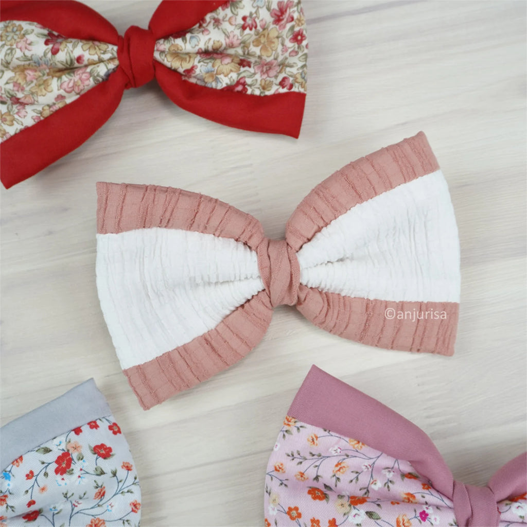 Aiden Bow PDF Sewing Pattern | Two-Tone Layered Design (Digital Download)