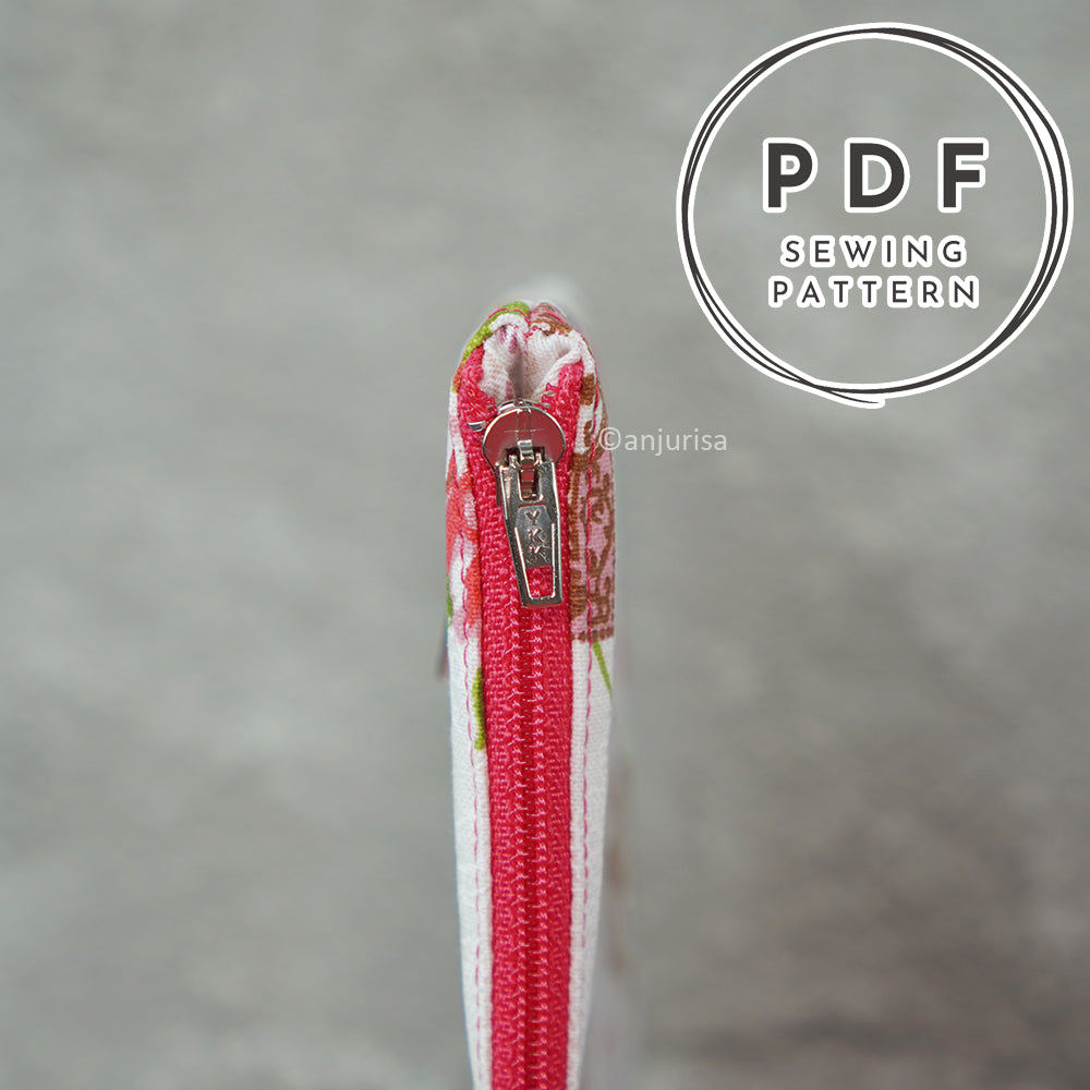 Vienne Pouch Sewing Pattern: Beginner-Friendly PDF Template (5 Sizes)