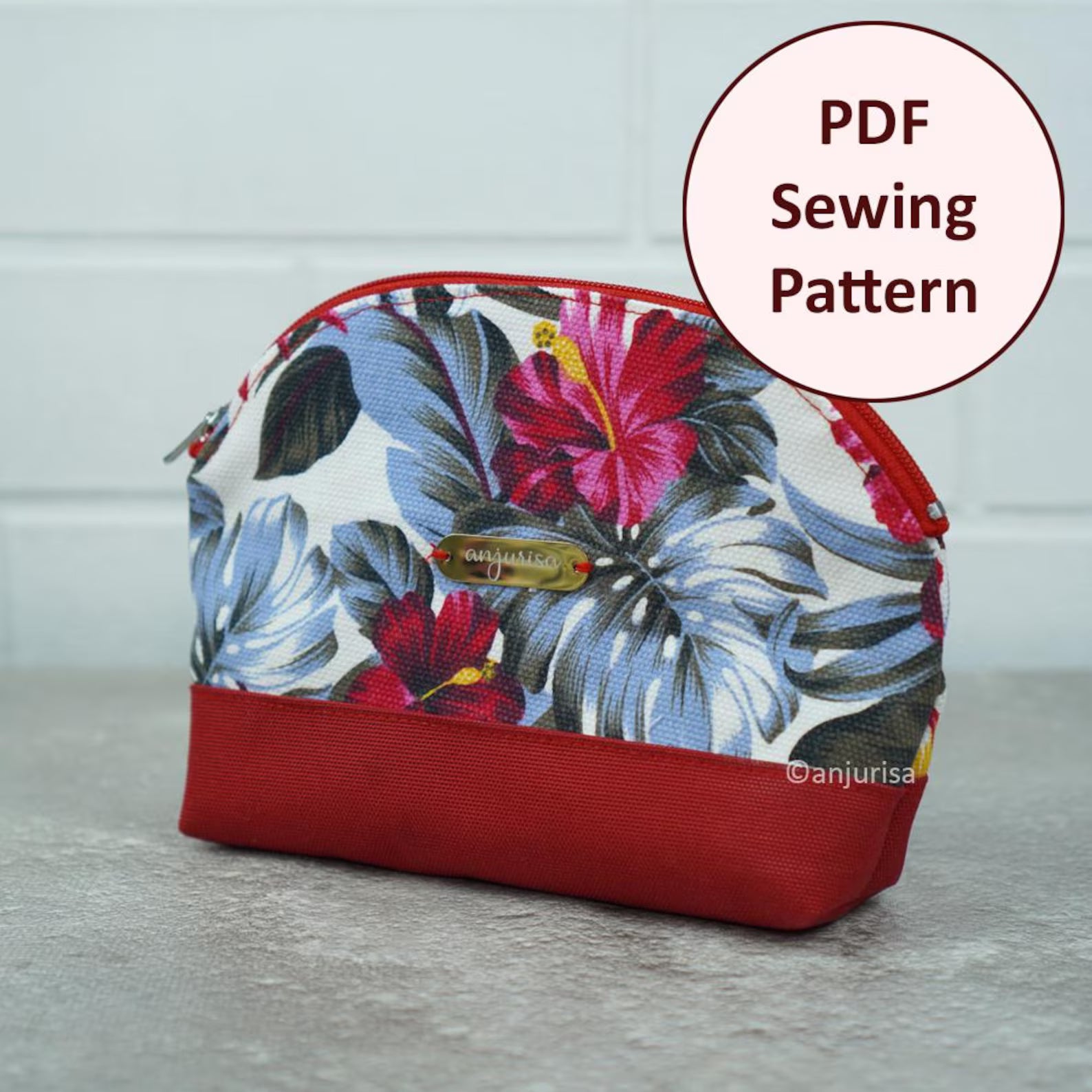 Arche Pouch Sewing Pattern: Beginner-Friendly PDF Template (5 Sizes)