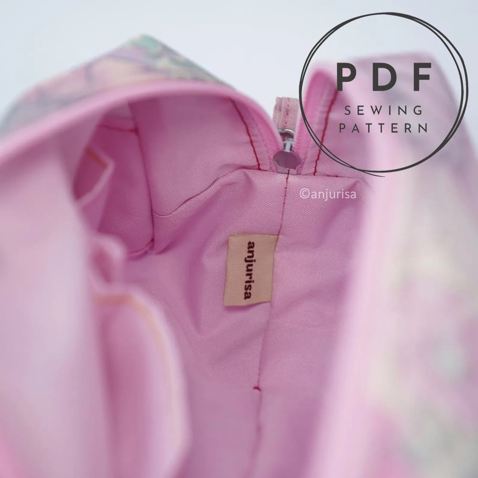 Zody Duo Pouch PDF Sewing Pattern - Make Your Own Two-Tone Trapezoid Pouch