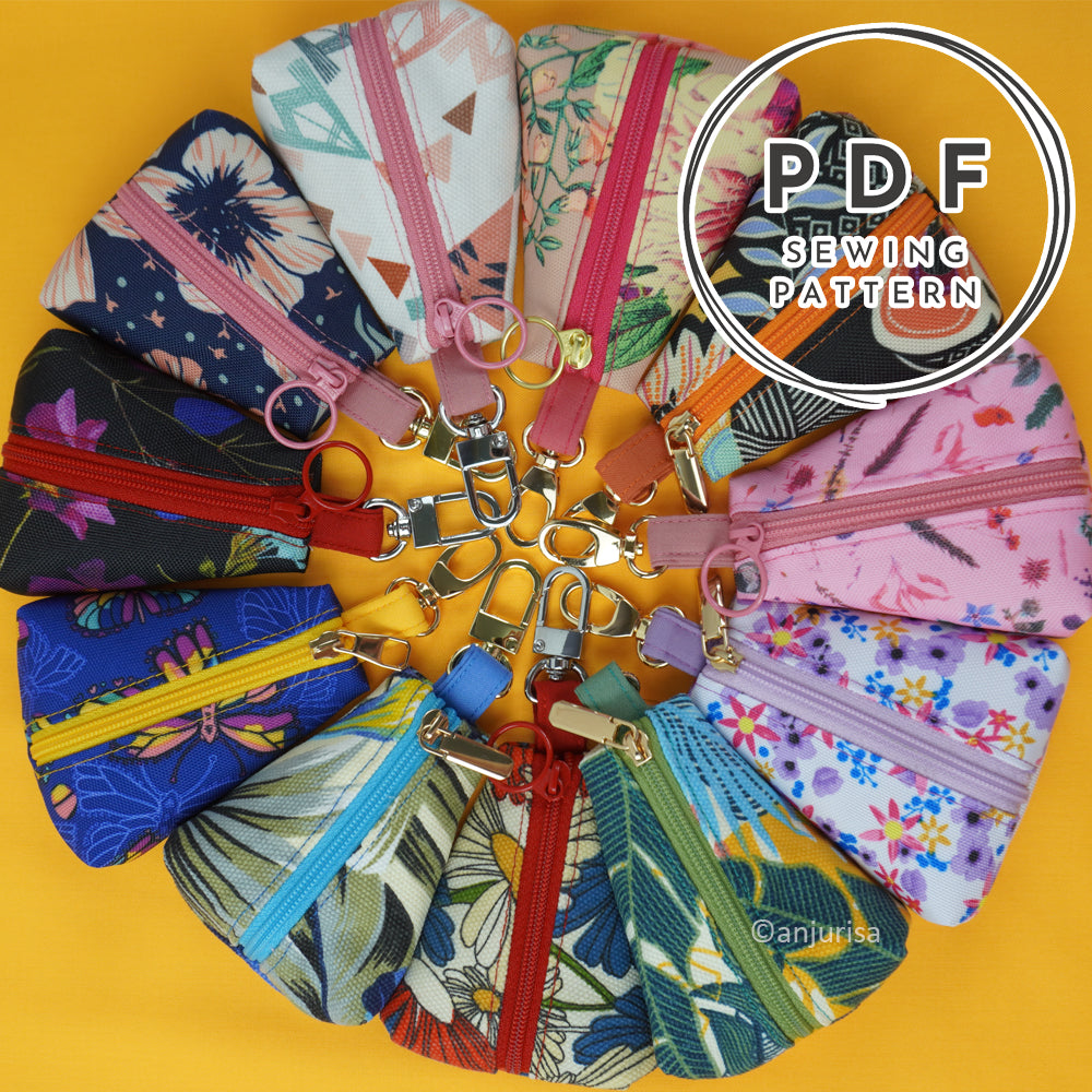 Delia Pouch Sewing Pattern – DIY Gift Sewing Project for Crafting Everyday Mini Storage