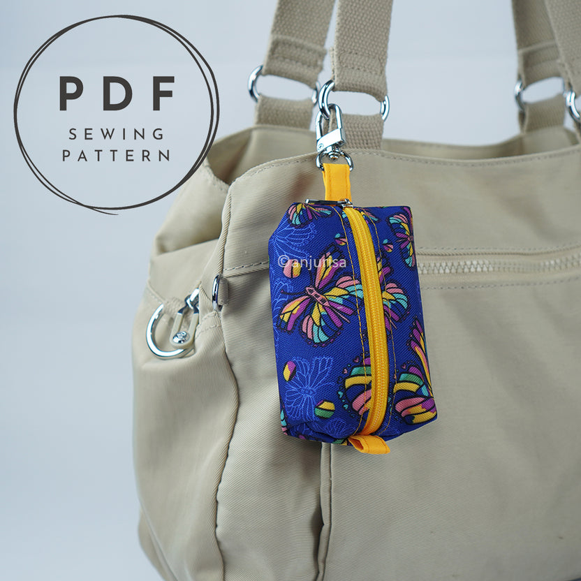 Cuby Pouch Sewing Pattern – Mini Boxy Zipper Keychain (PDF Pattern ...