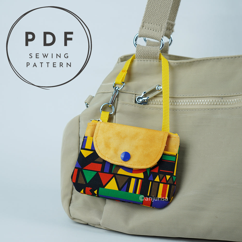 Camia Pouch PDF Sewing Pattern, Easy Everyday Organizer with Front Pocket