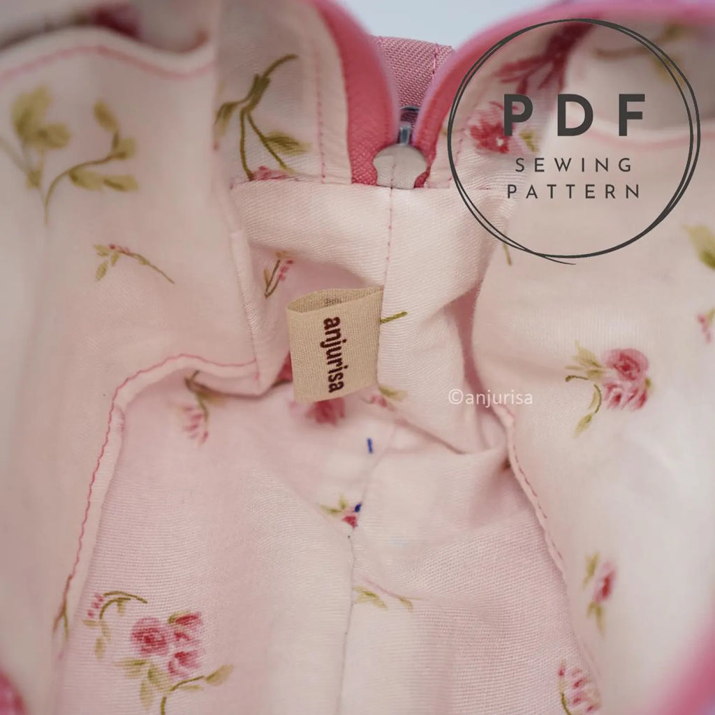 Boxy Duo Pouch Sewing Pattern to Make a Two Tone Pouch with Professional Results