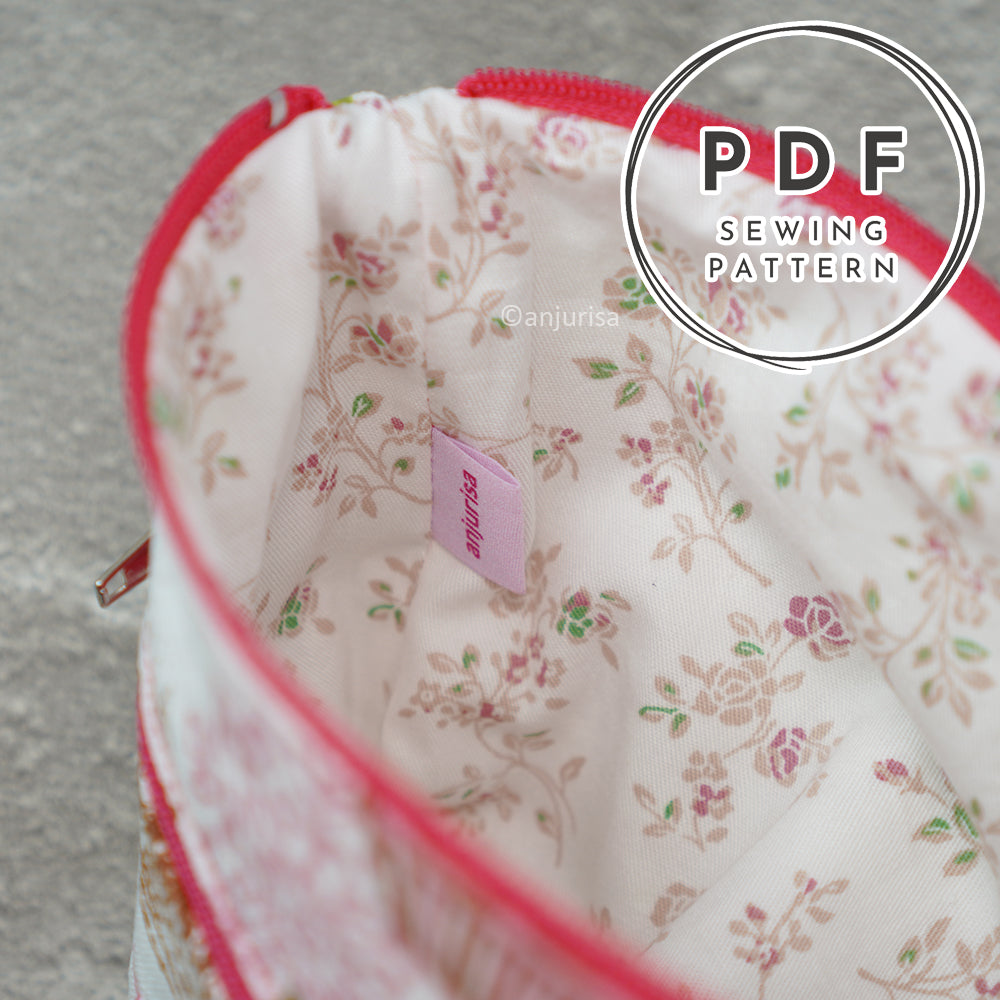 Vienne Pouch Sewing Pattern: Beginner-Friendly PDF Template (5 Sizes)