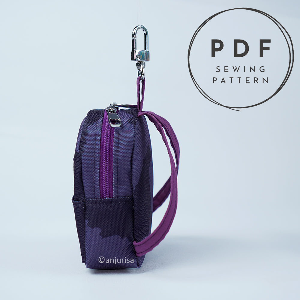 Becky Pouch Mini Backpack Sewing Pattern – 3 Sizes PDF