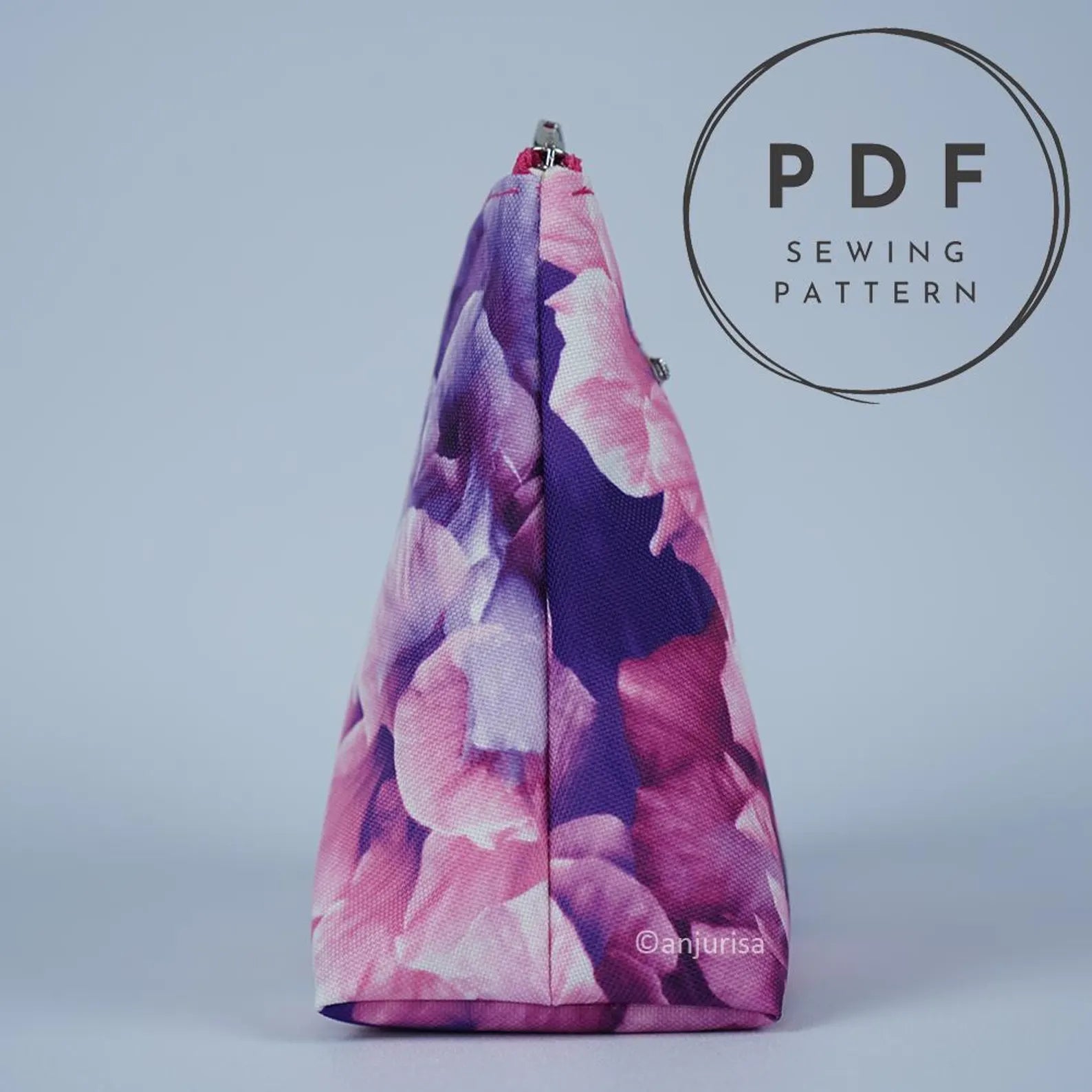 Twain Classic Pouch Sewing Pattern: Beginner-Friendly PDF Template (Mini to Large Sizes)